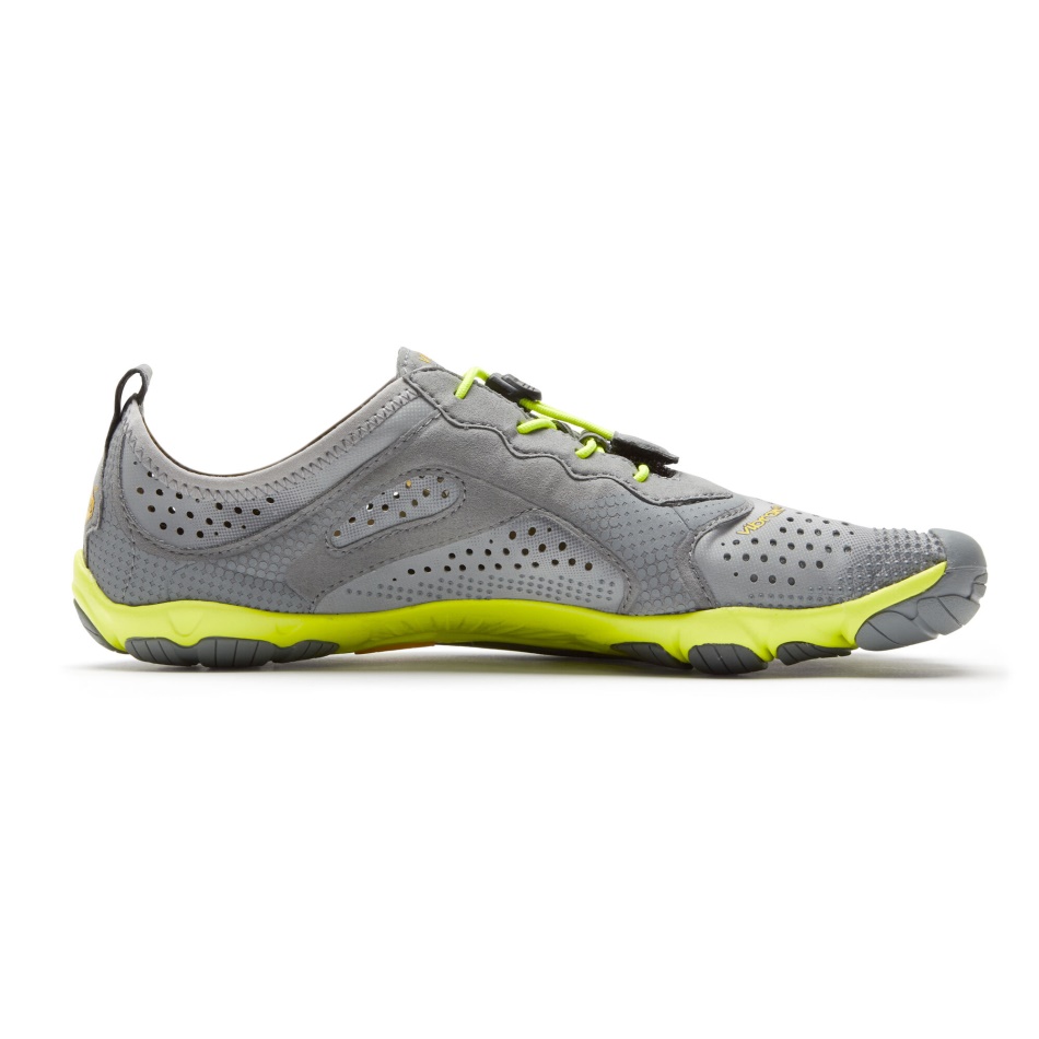 Vibram V-run Herren Grau-gelb